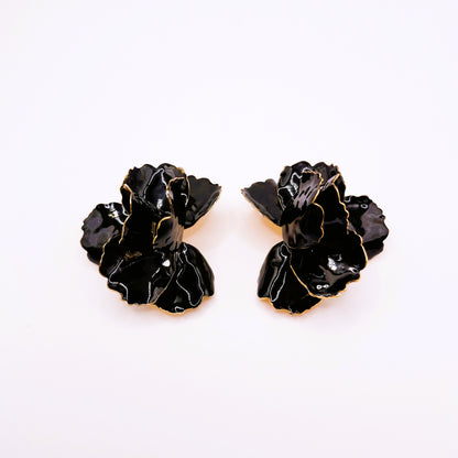 Pendientes Amapola Flamenca Negra
