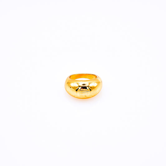 Anillo Domo Grande Dorado