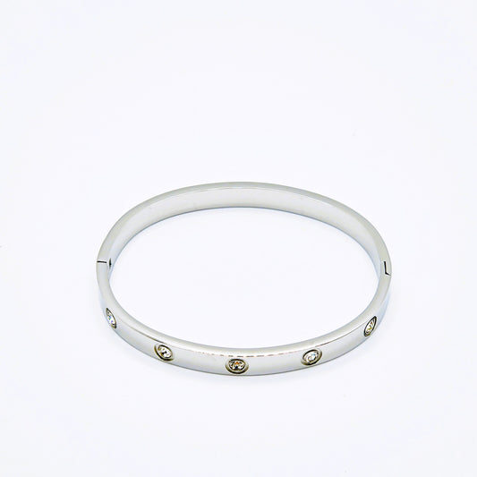 Pulsera Brillo Urbano Plateada
