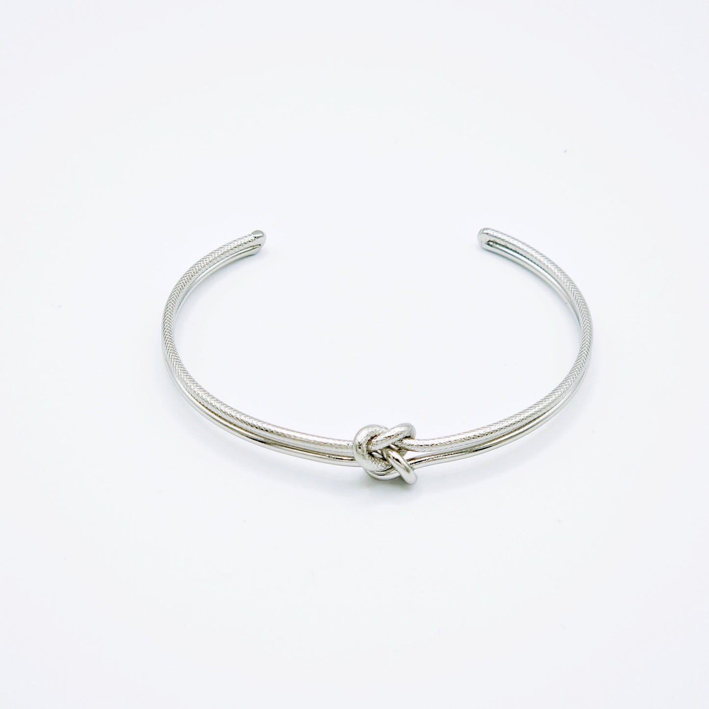 Pulsera Nudo Plateada