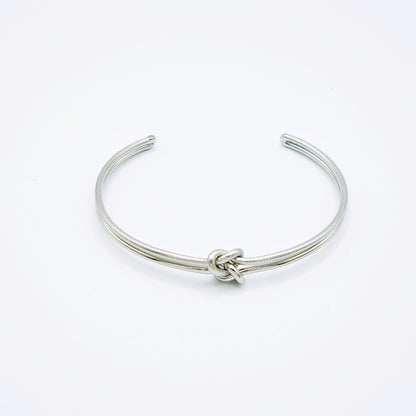 Pulsera Nudo Plateada