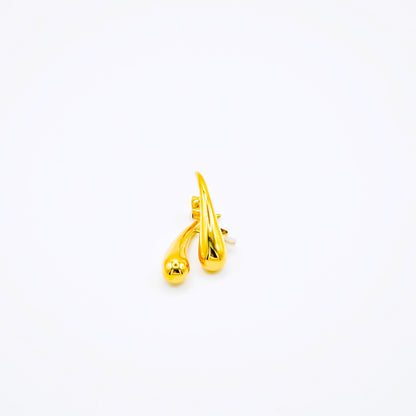 Pendientes Gota Oro Alargada