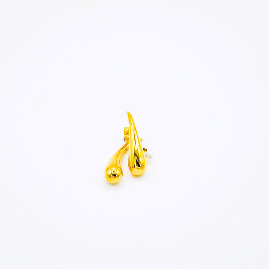 Pendientes Gota Oro Alargada