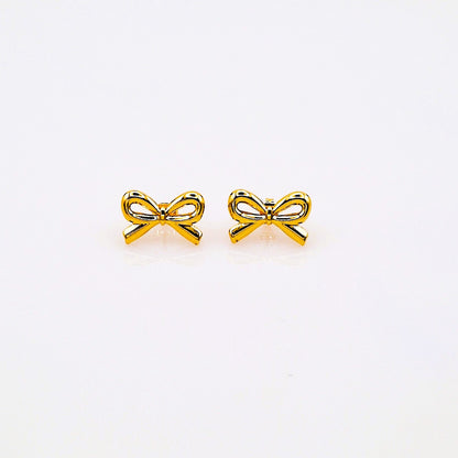Pendientes Lazo Dorado