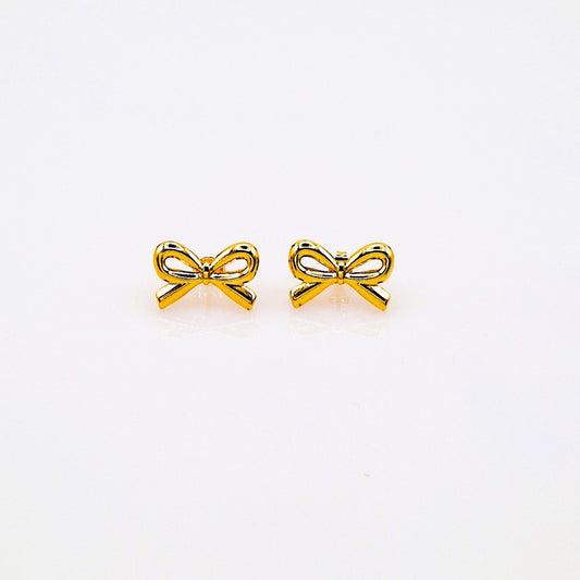 Pendientes Lazo Dorado