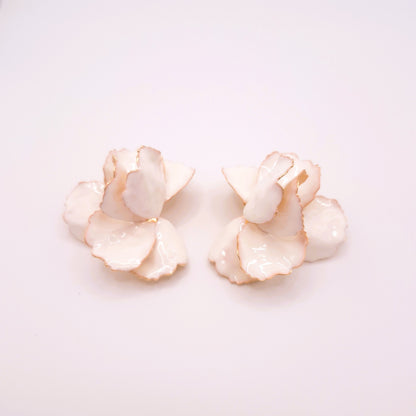 Pendientes Amapola Flamenca Blanca