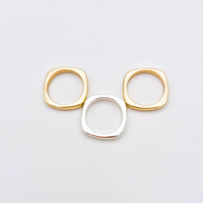 Anillos Dúo Cuadrado