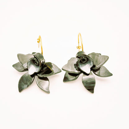 Pendientes  Flor  Azabache