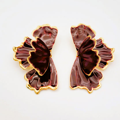 Pendientes Clavel Carmesí
