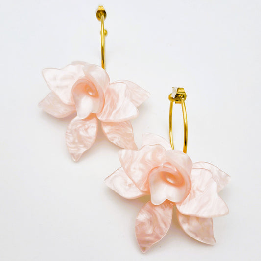 Pendientes Rosa Flor