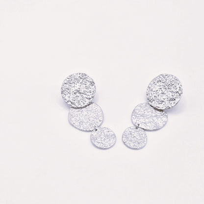 Pendientes Lunas Plateadas