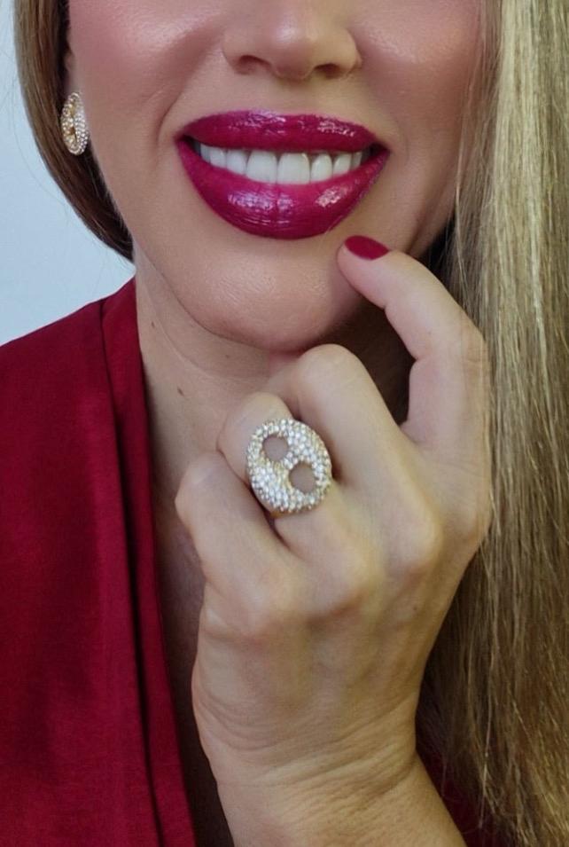 Anillo Óvalo Circonitas