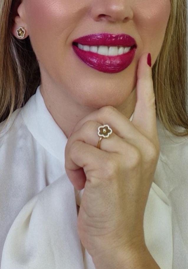 Anillo Flor Circonitas