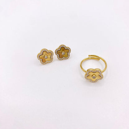 Pendientes Flor Circonitas