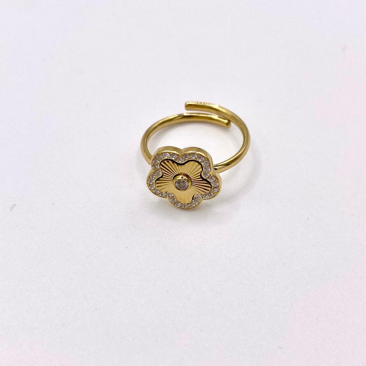 Anillo Flor Circonitas
