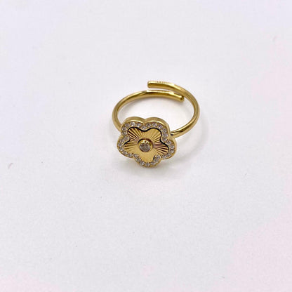 Anillo Flor Circonitas