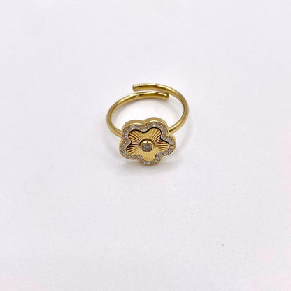 Anillo Flor Circonitas