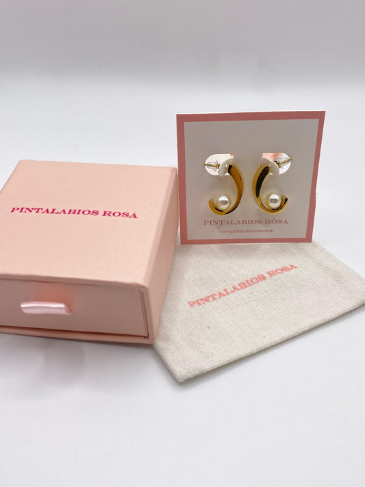 Pendientes Perla Alba