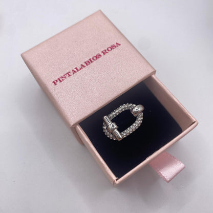 Anillo Eslabón Chic Plateado