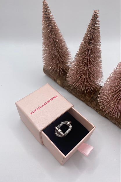 Anillo Eslabón Chic Plateado