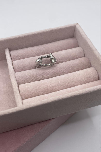 Anillo Eslabón Chic Plateado