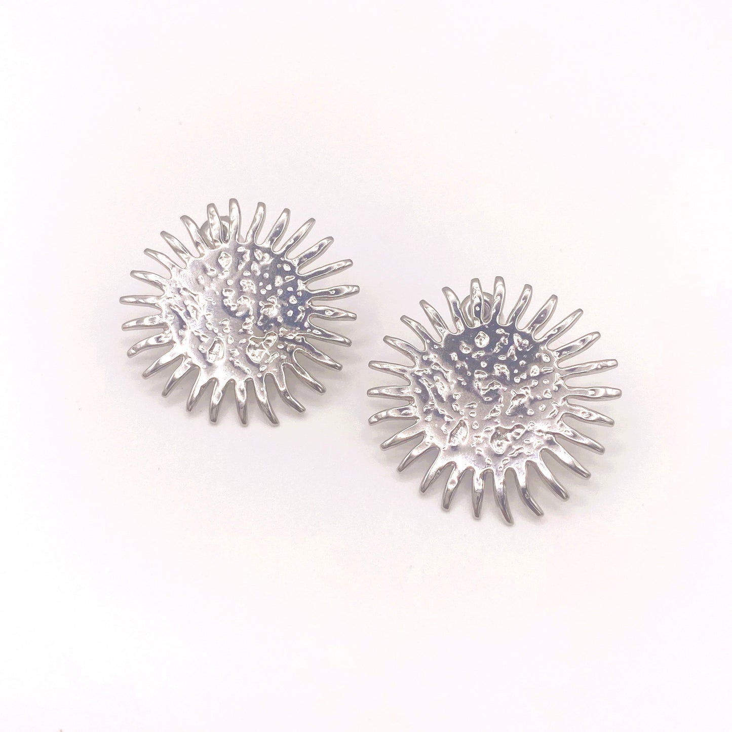 Pendientes Sol Carla Plateados