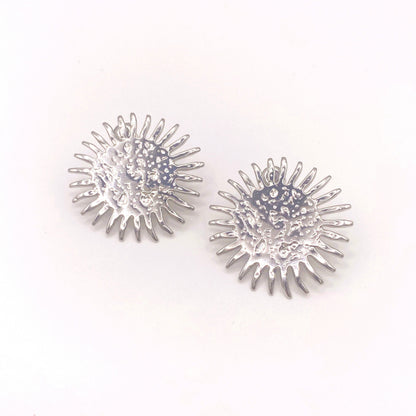 Pendientes Sol Carla Plateados