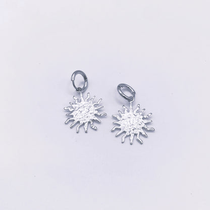 Pendientes Sol Vera Plateados