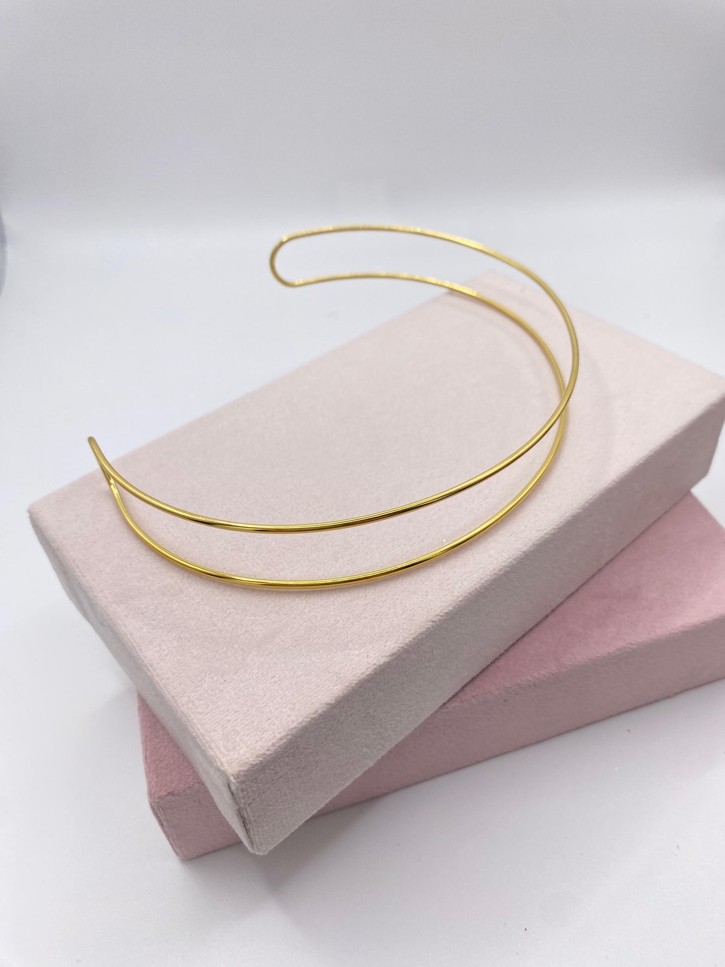 Choker Doble Línea  Alta