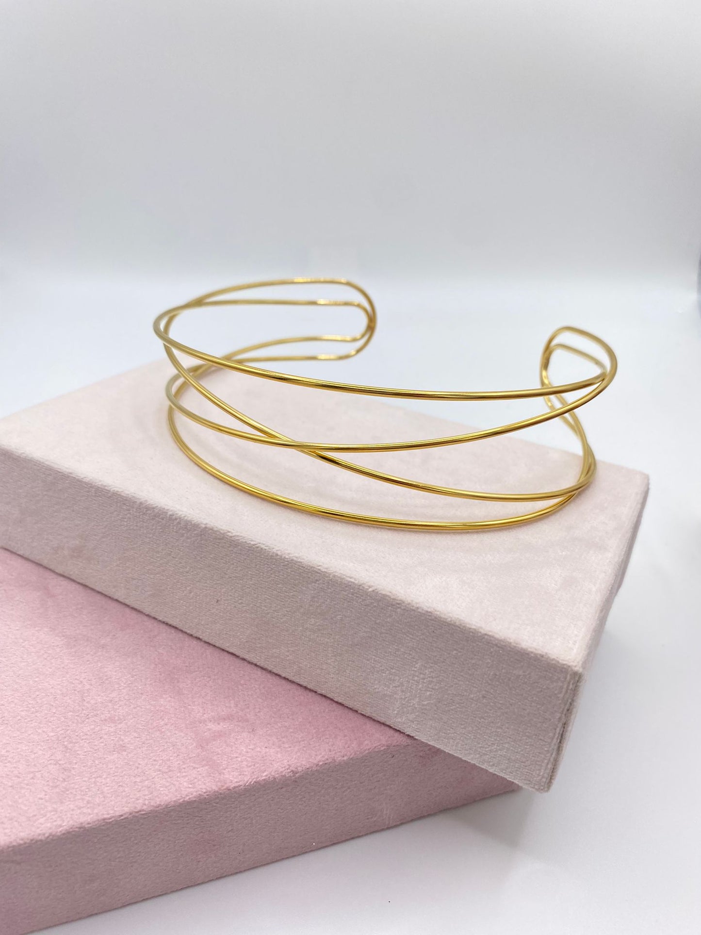 Choker Cuádrupe Línea Envolvente