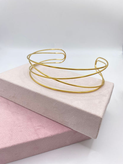 Choker Cuádrupe Línea Envolvente