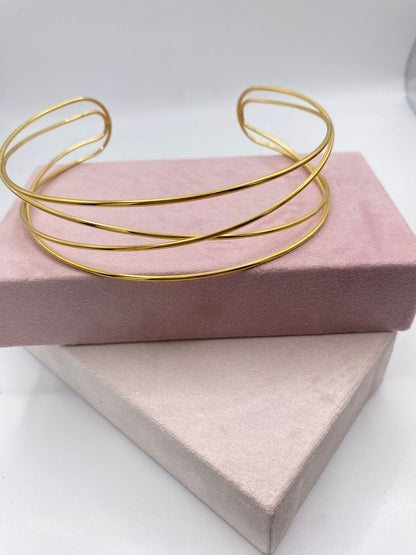 Choker Cuádrupe Línea Envolvente