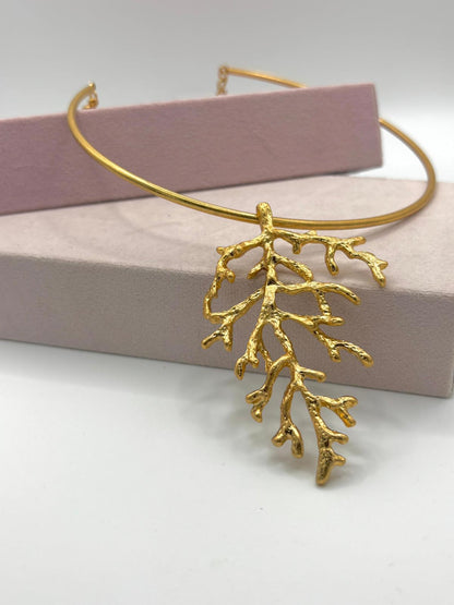 Collar Coral Dorado