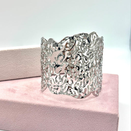 Brazalete Coral Plata