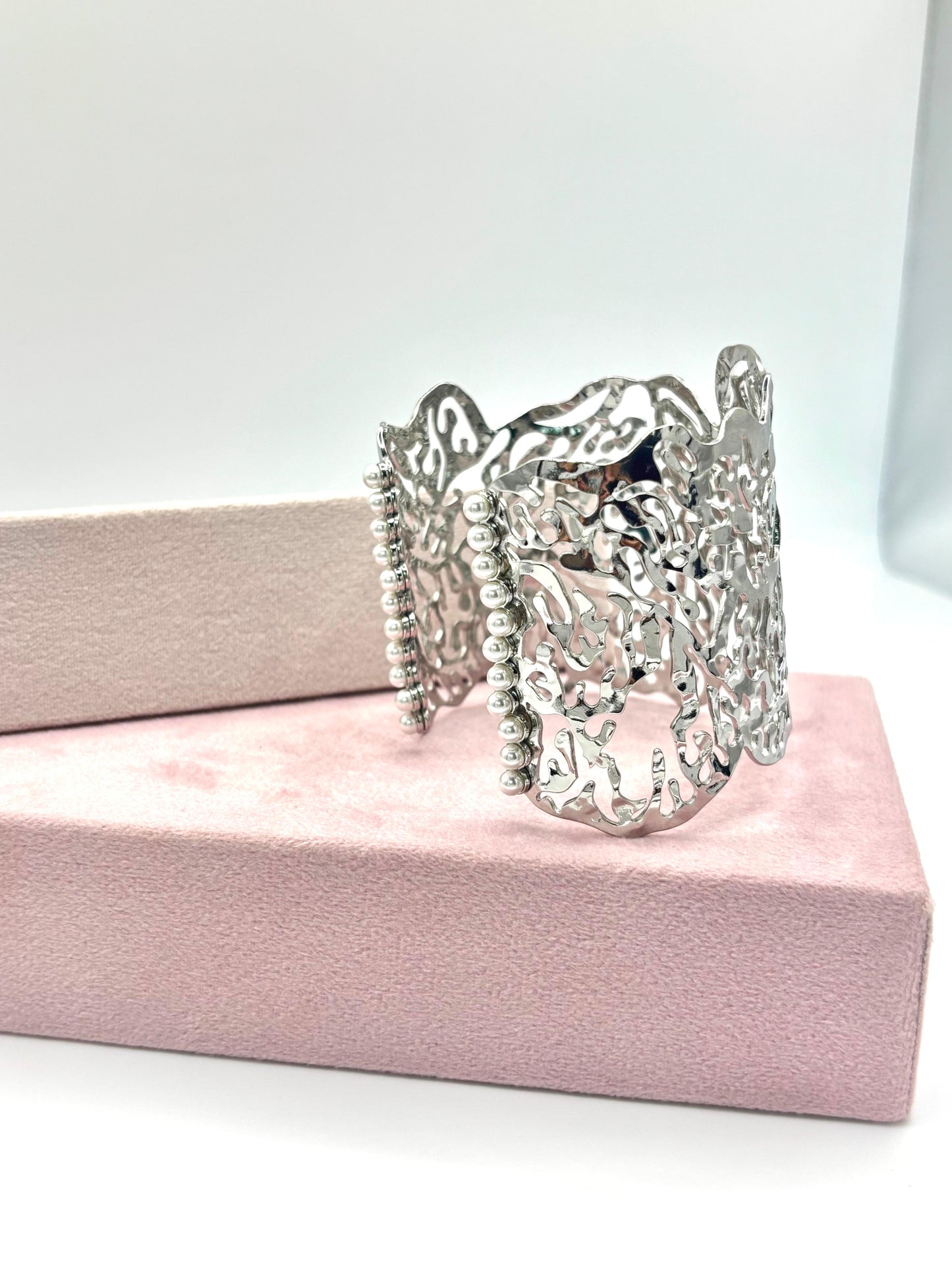Brazalete Coral Plata