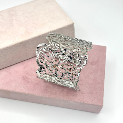 Brazalete Coral Plata