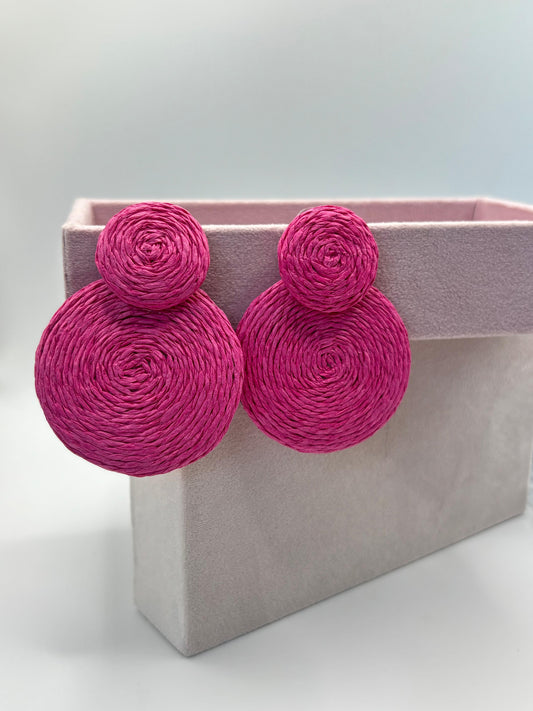 Pendientes Nora Fucsia