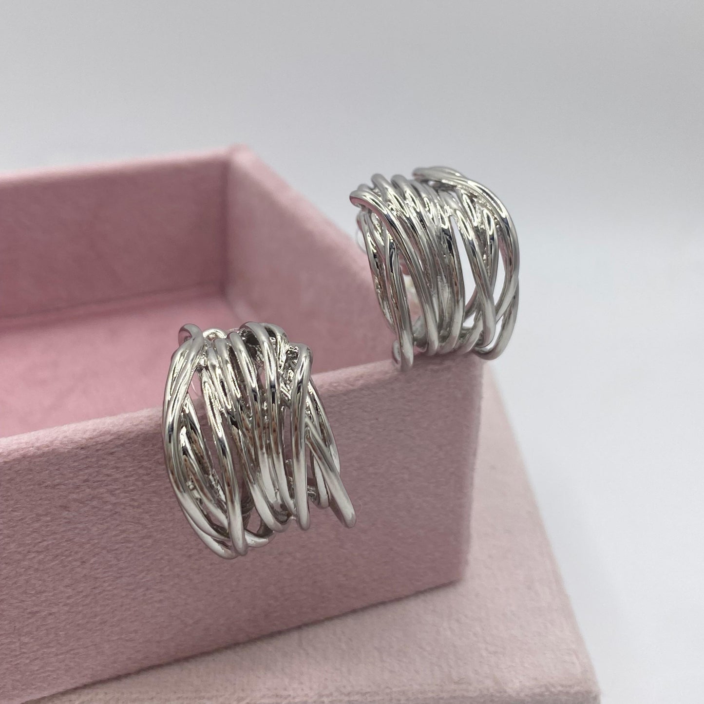 Pendientes Jimena Plateados