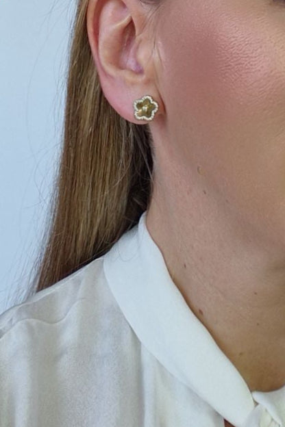 Pendientes Flor Circonitas
