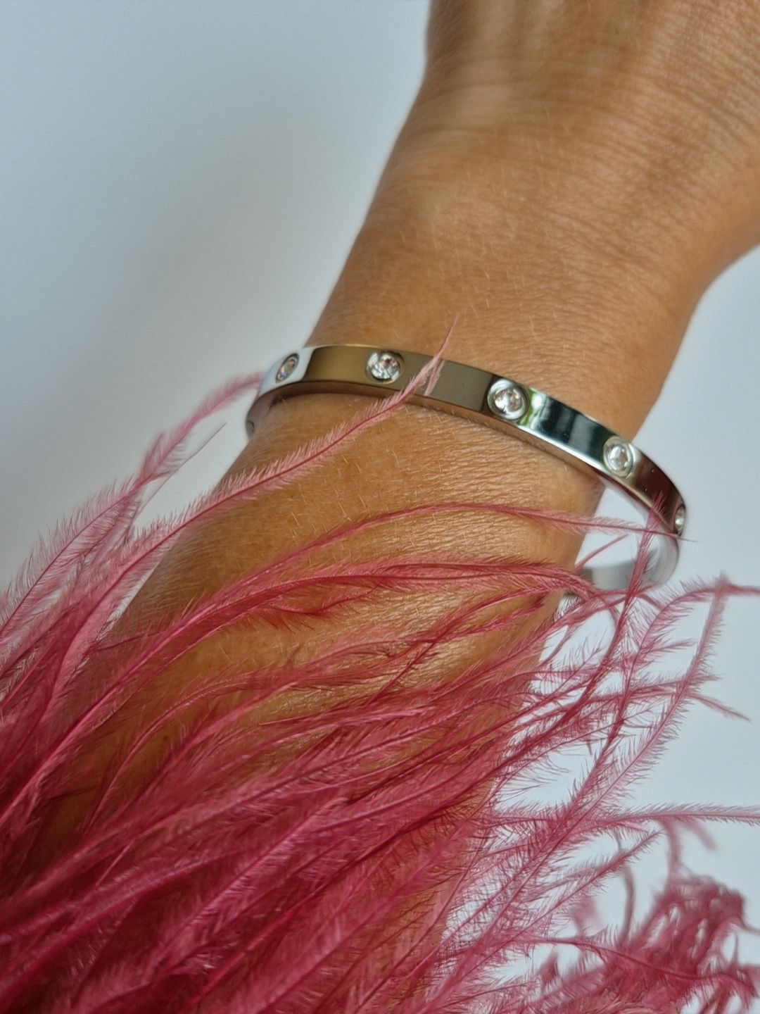 Pulsera Brillo Urbano Plateada
