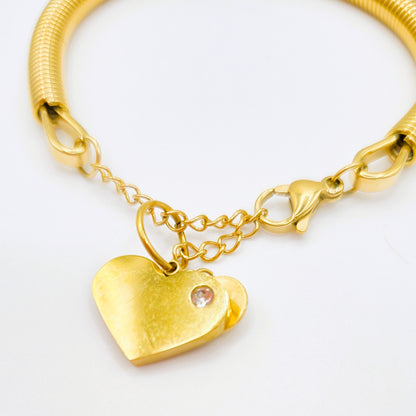 Pulsera Corazón y Diamante