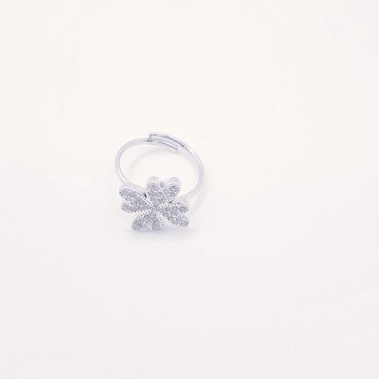 Anillo Trébol Plata